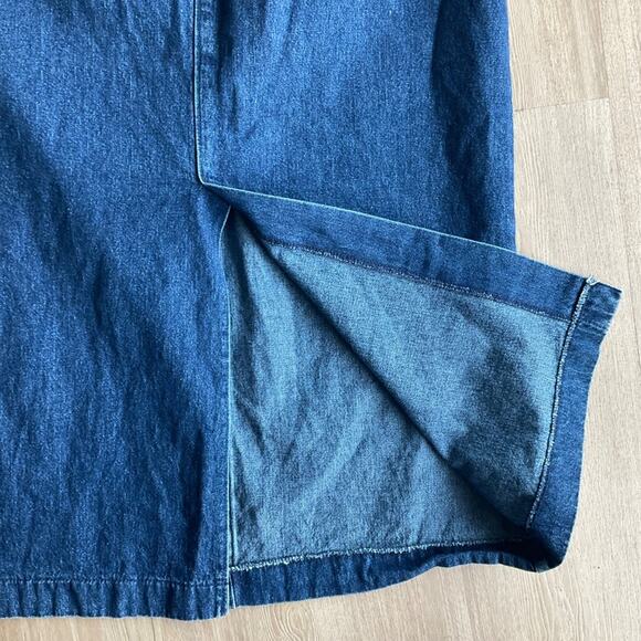 Lee Vintage Size Maxi Jean Denim Skirt Dark Wash - Picture 3 of 12